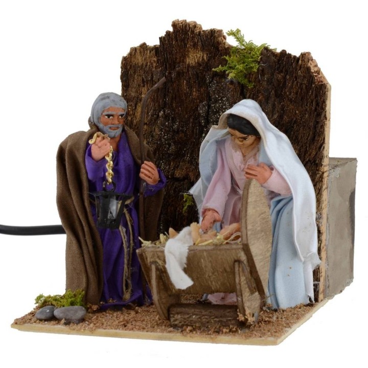 Natividad 3 figuras 10 cm en movimiento