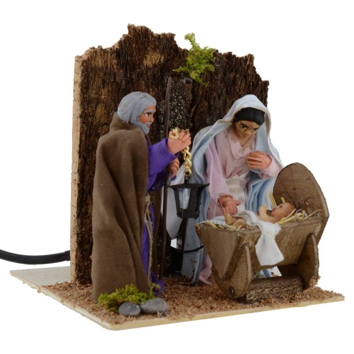 Natividad 3 figuras 10 cm en movimiento