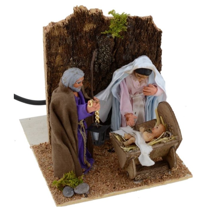 Natividad 3 figuras 10 cm en movimiento