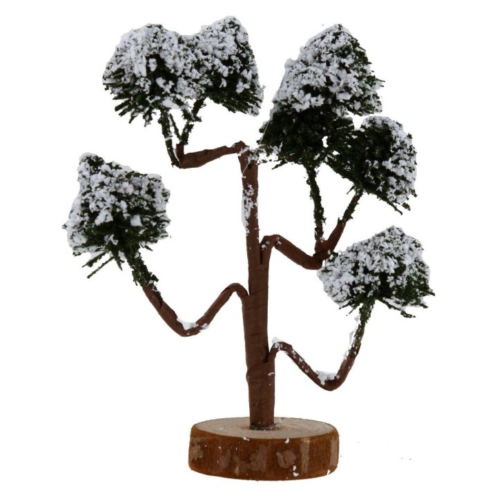 Albero con chioma innevata h. 