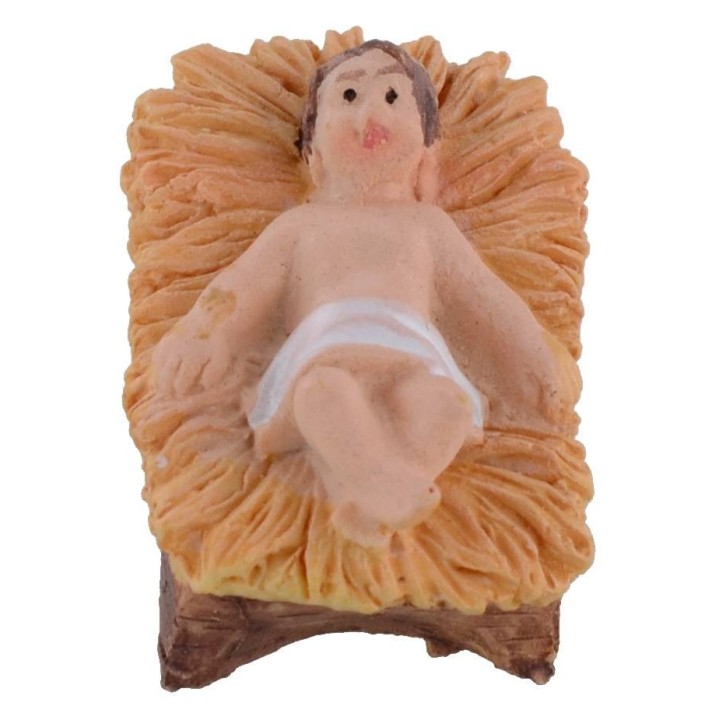 Natività 3 pezzi in resina serie 6 cm per Presepe