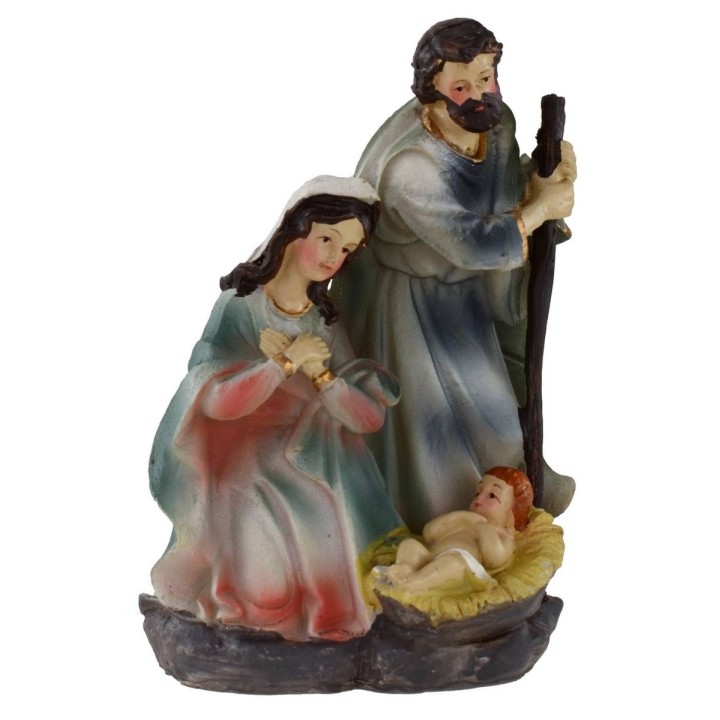 Natividad en resina de 14,5 cm de altura. 