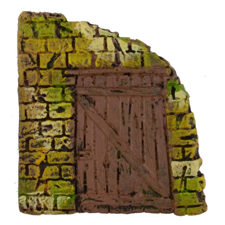 Puerta de resina rectangular cm 8x8,5 h