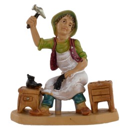 Ciabattino seduto serie 8 cm in pvc lux