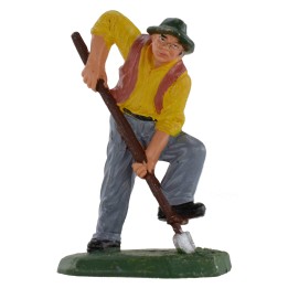Contadino che vanga serie da 8 cm in pvc