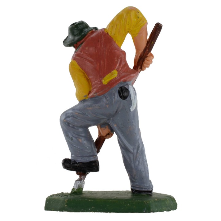 Contadino che vanga serie da 8 cm in pvc