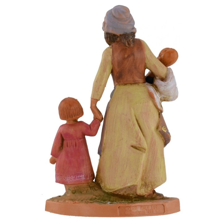 Mom with newborn baby and baby 12 cm Fontanini