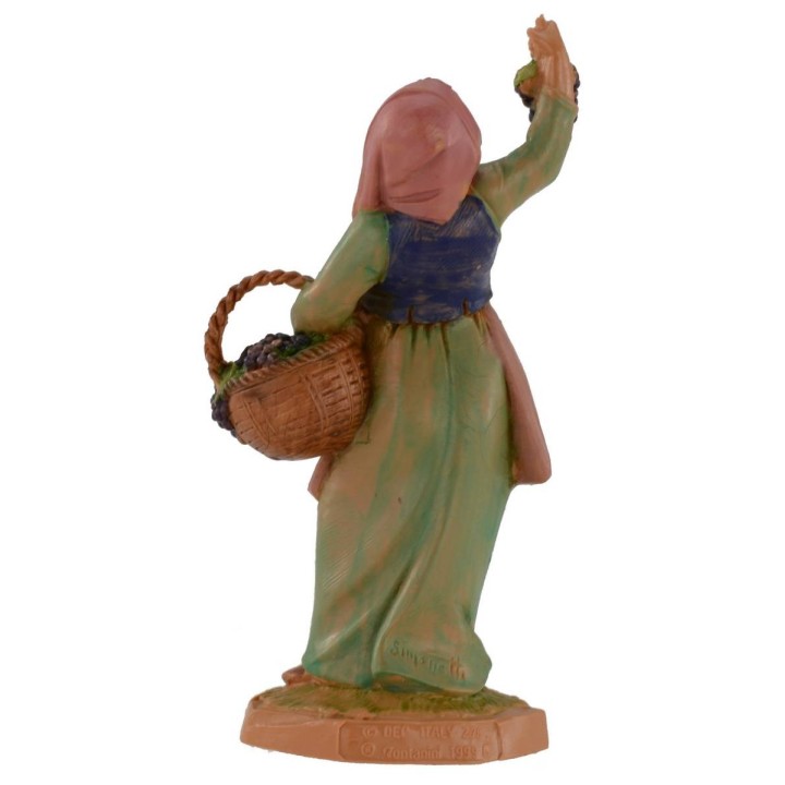 Peasant with grape 12 cm Fontanini