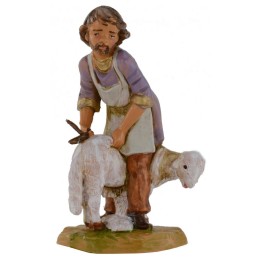 Esquilador con oveja 12 cm Fontanini