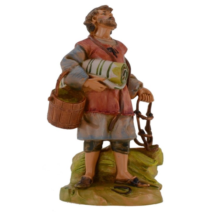 Pastore con briglie 12 cm Fontanini