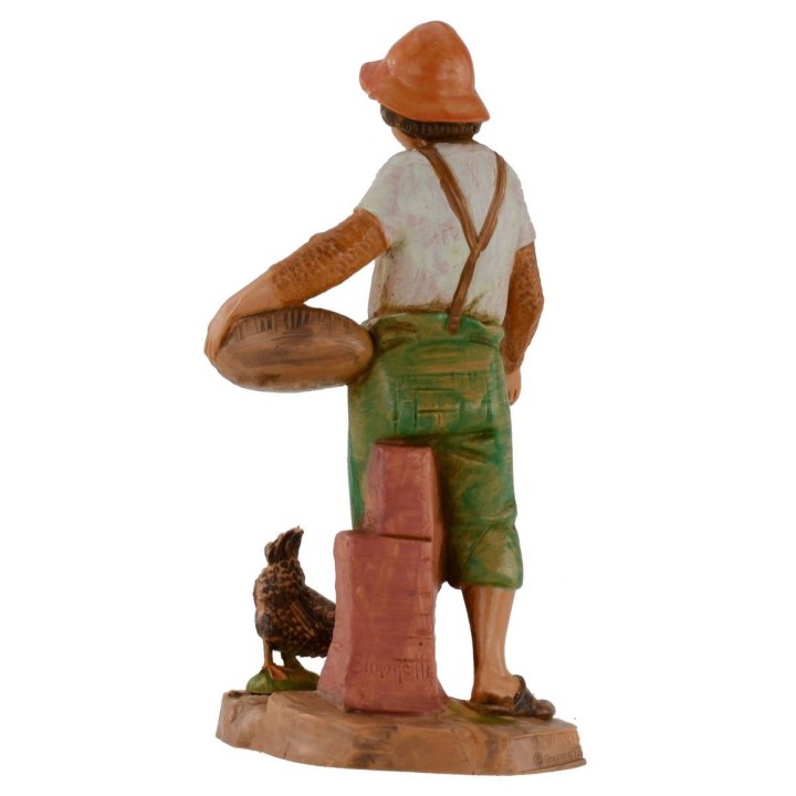 Farmer who cybs the hen 12 cm Fontanini