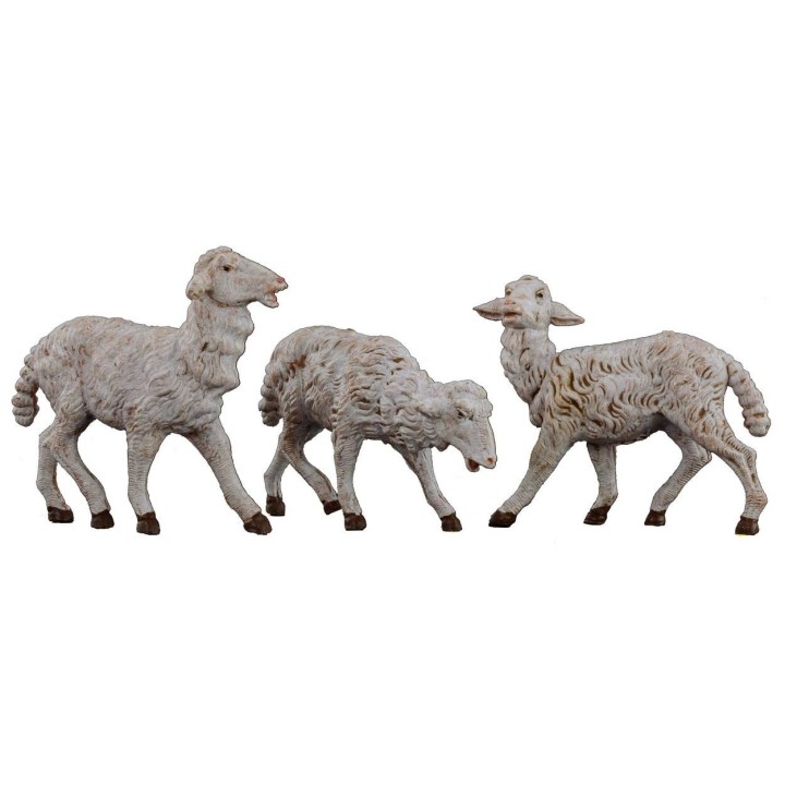 Set of 3 sheep for statues from 19 cm Fontanini