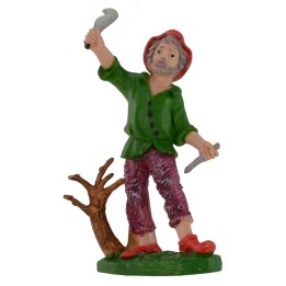 Leñador con hoz de 10 cm en PVC