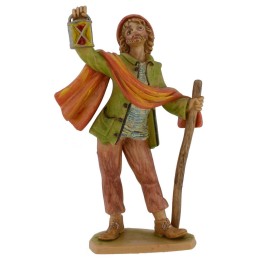 Pastor con linterna lux 16 cm en pvc
