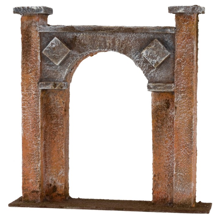 Arco de entrada de 20x4x20 cm de altura para estatuas de 12 cm.