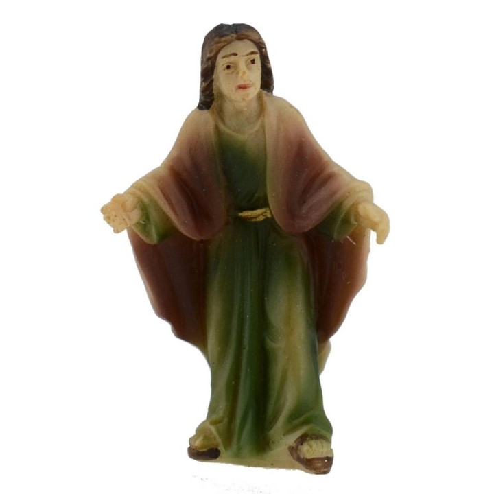 Estatua Pascual de Jesús predicador entre la multitud 5 cm