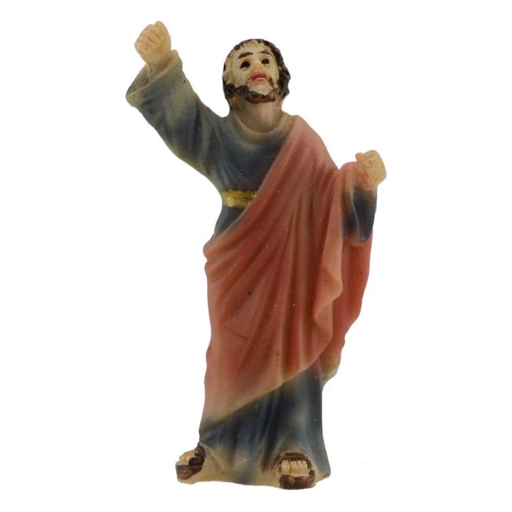 Estatua Pascual de Jesús predicador entre la multitud 5 cm