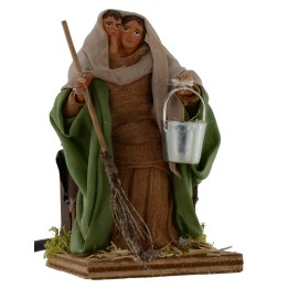 Woman sweeping in series series 12 cm