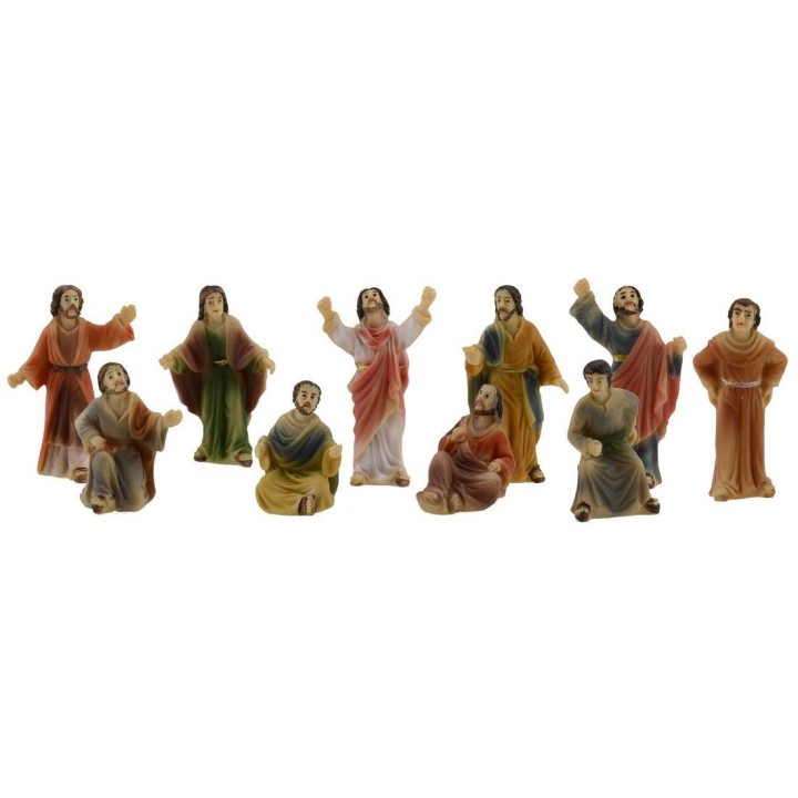 Statue Pasquali Gesù predicatore fra la folla 5 cm