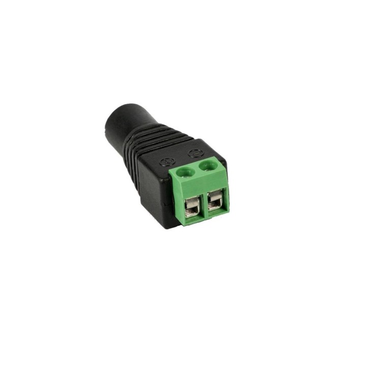 Adattatore femmina 5,5x2,1 mm con morsetti a vite