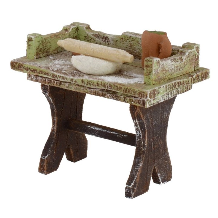 A workbench of a pizzaiole cm 7x4, 5x6, 5 h for statues from 12