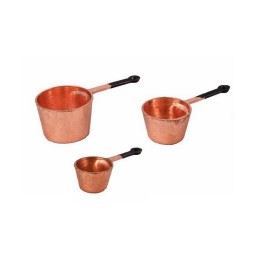 Sep 3 pentole in copper ø 1,5-2-2, 5 cm