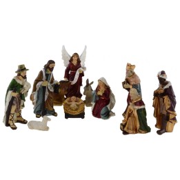 Set 11 figure 12 cm Natività presepe, Re Magi, angelo, pastore