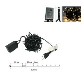 Catena 180 minilucciole led bianco caldo con giochi 220v.