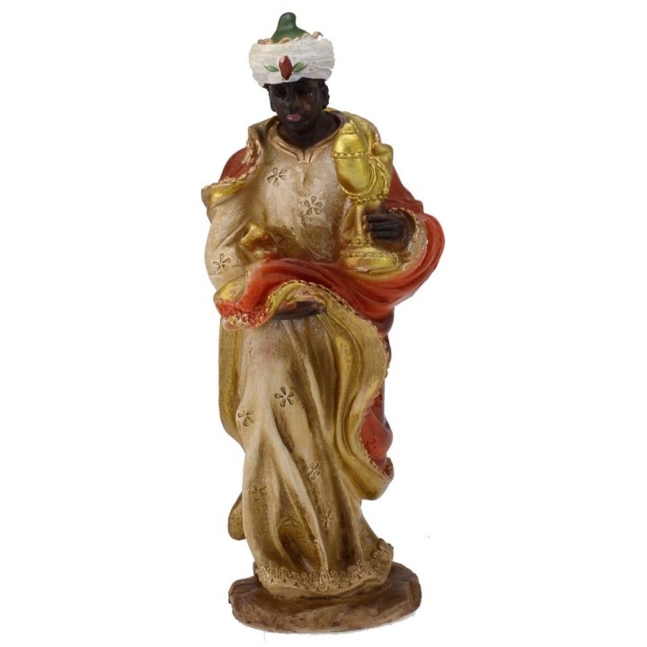 Tres Reyes Magos de resina serie 20 cm