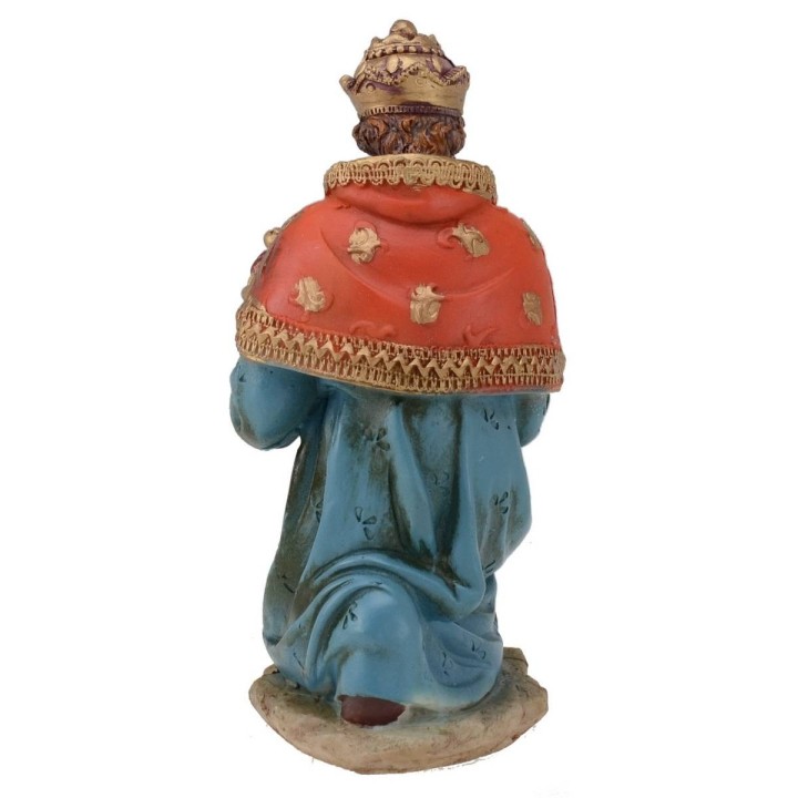 Tres Reyes Magos de resina serie 20 cm