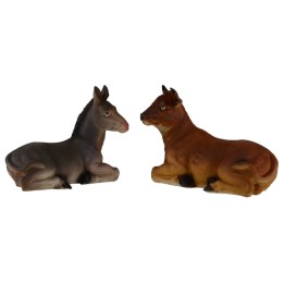 Bue e asino per statue da 30-40 cm in resina