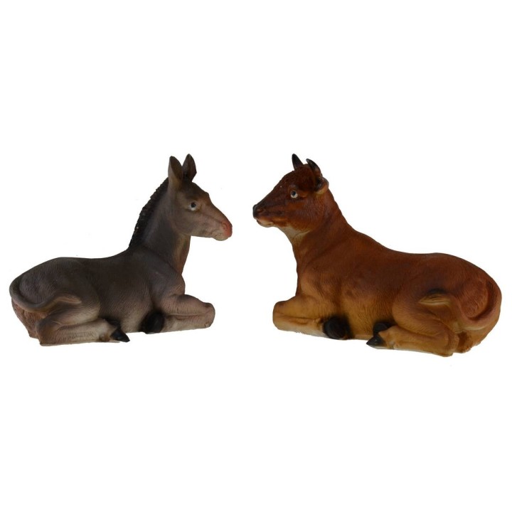 Bue y burro para estatuas de 30-40 cm en resina