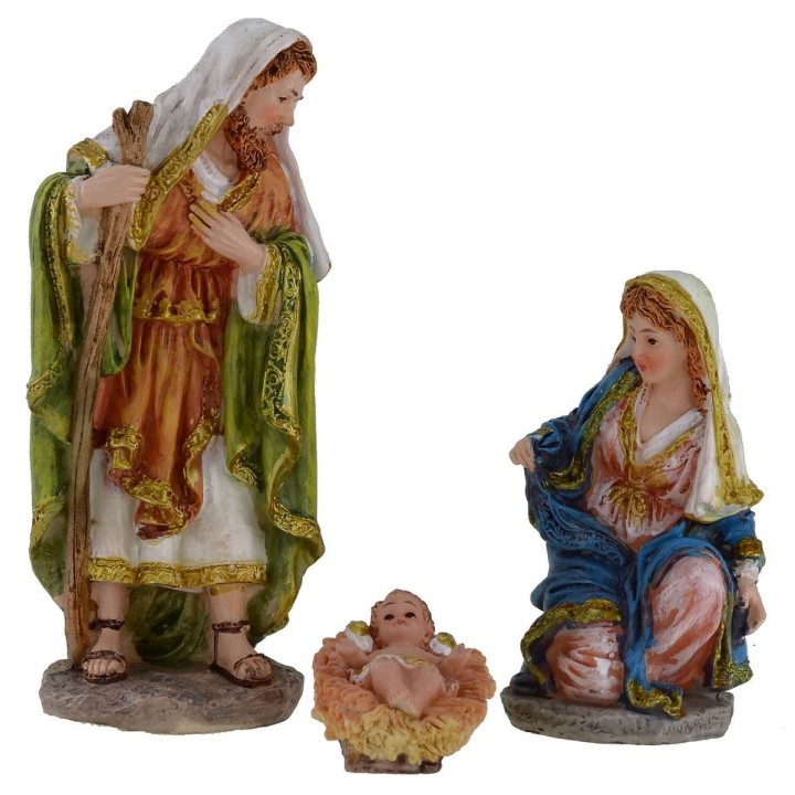 Nativity in sets from 11 subjects cm 15 in resin