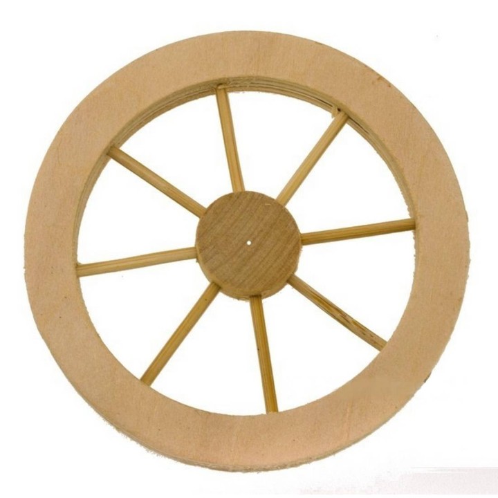 Rueda de madera ø 10 cm