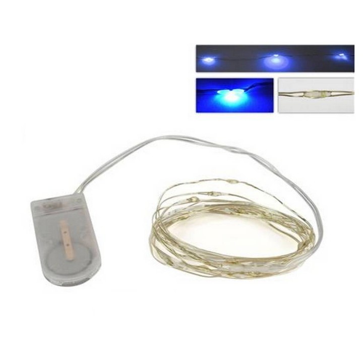 20 Micro blue led with batteries included
