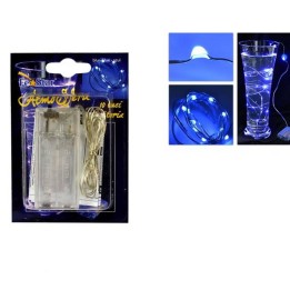 10 Micro Led blu a batterie