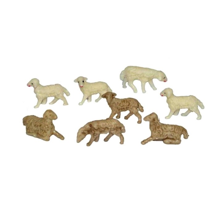 Establecer 8 ovejas de 2,5 cm