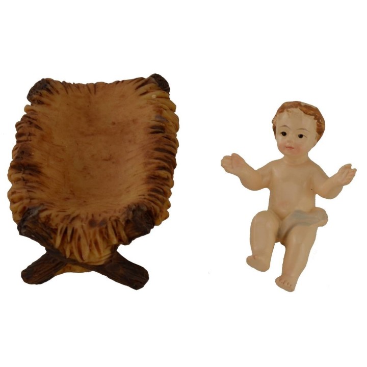 Natività 3 soggetti 12 cm in resina