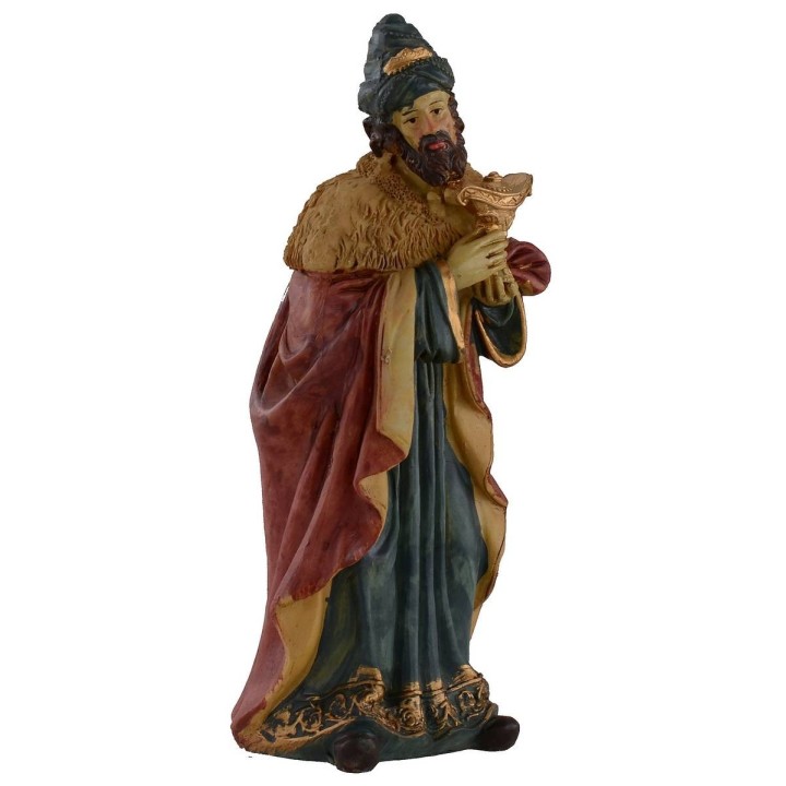 Natività in set da 10 soggetti cm 15 in resina