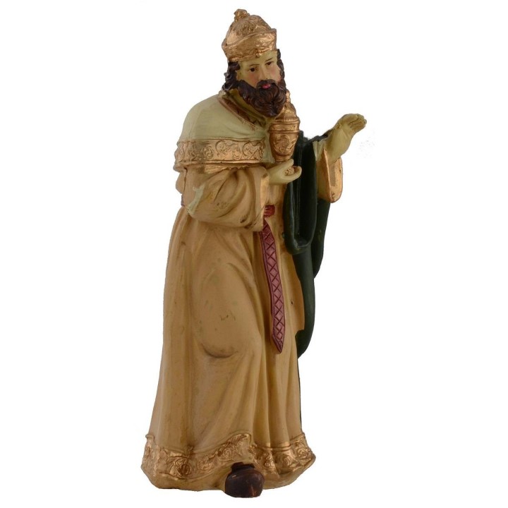 Natività in set da 10 soggetti cm 15 in resina