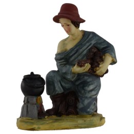 Pastore con legna serie 15 cm