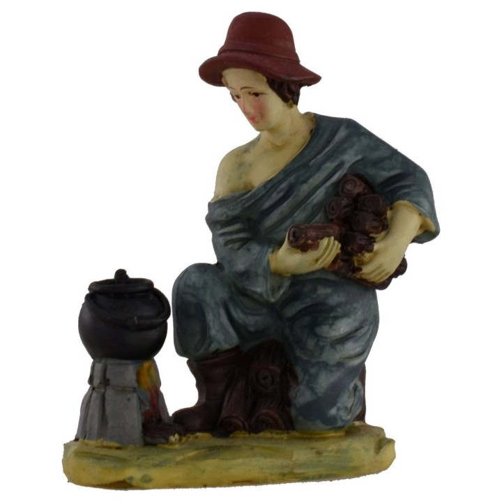 Pastore con legna serie 15 cm