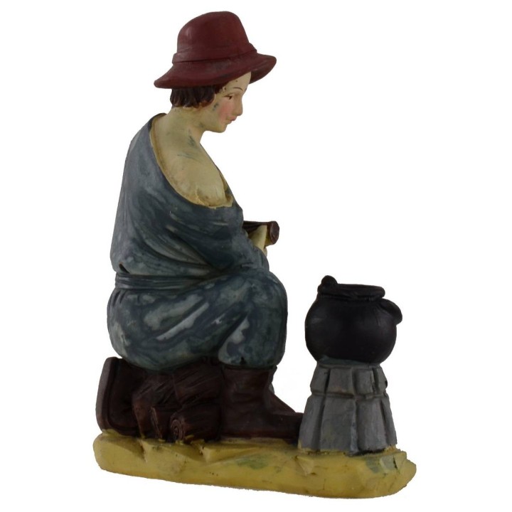 Pastor con leña serie 15 cm