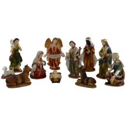 Nativity in sets from 11 subjects cm 11 in resin