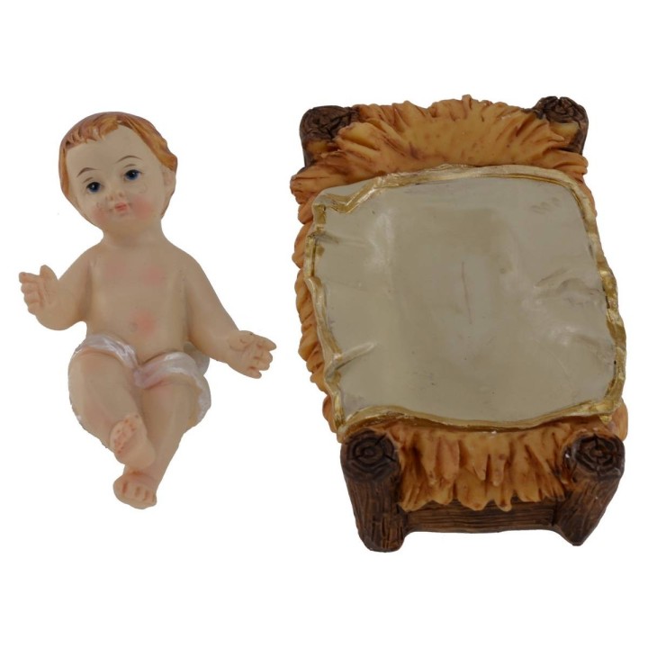 Natività in set da 11 soggetti cm 20 in resina