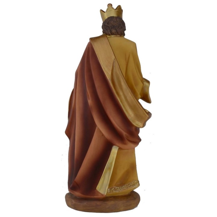 Reyes Magos en juego de 3 figuras de 30 cm en resina