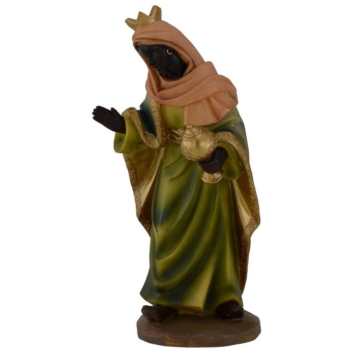 Reyes Magos en juego de 3 figuras de 30 cm en resina