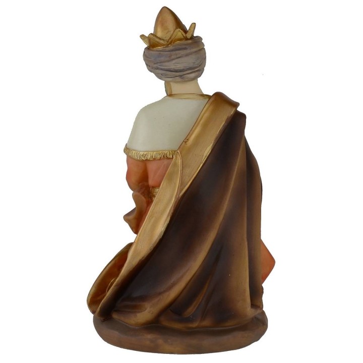 Reyes Magos en juego de 3 figuras de 30 cm en resina