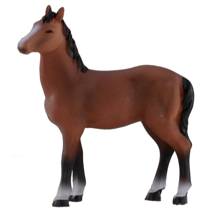 Cavallo marrone per statue 8 cm