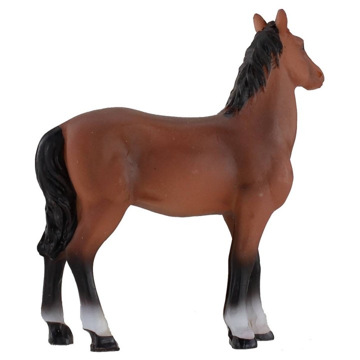 Cavallo marrone per statue 8 cm